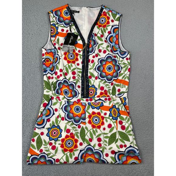 Rosalita McGee Womens Size M All Over Print Floral Jumpsuit NWT - Picture 3 of 9